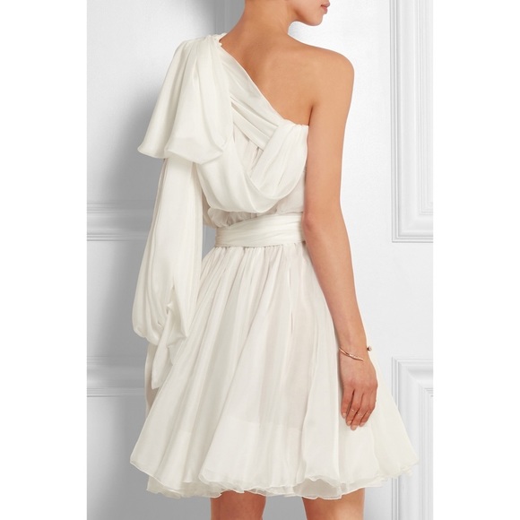 FAITH CONNEXION One-shoulder silk-chiffon dressNWT - Picture 5 of 10
